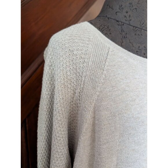 Loft Gray Knit Long Sleeve Tunic Sweater Womens XL - Picture 2 of 7